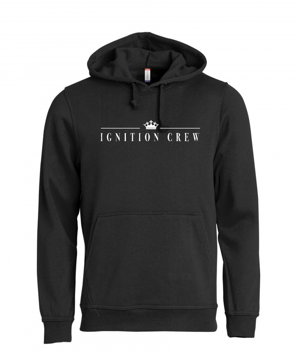 Hettegenser i unisexmodell. Basic Hoody har ribb i mansjett og nederkant, børstet innside og snor i hetten. Kengurulomme med praktisk løsning for mobiltelefon.
